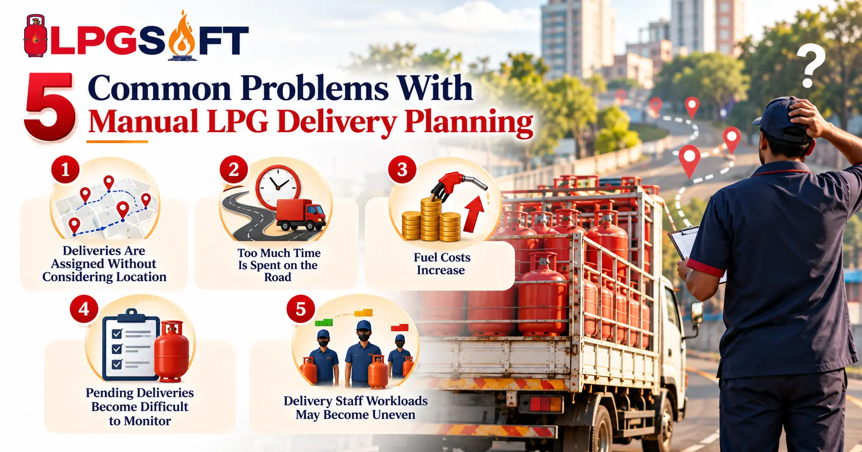 5 common problems with manual LPG delivery planning